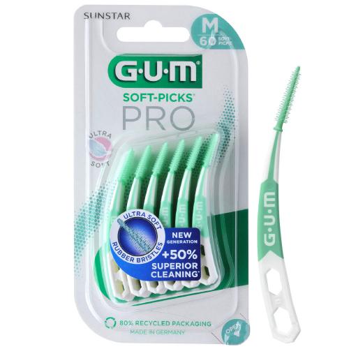 GUM Soft-Picks PRO (Advanced) mez.k., Medium, 60 ks   